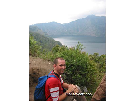 Scott at the Magic Lake, Tanzania
