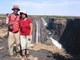 Scott and Barbara at Victoria Falls, Zambia