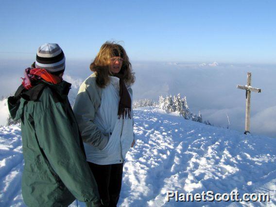 Heidi and Lisa on the Hochries Summit