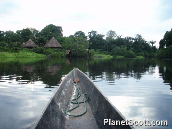 Approaching Sani Lodge, Rio Napo, Amazonia