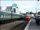 Novosibirsk Railway Station, TrransSiberian Train 055 Arrives