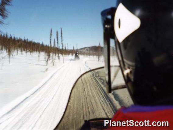 Riding Snowmachines in White Mountains