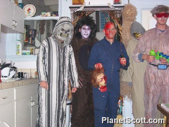 Brian, Alex, Scott, Derek, and Jeremy, Halloween 2002
