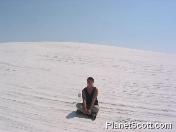 Barbara at White Sands National Monument