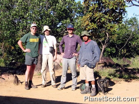 Alex, Scott, Mike, and Trevor, day 2, Roraima hike