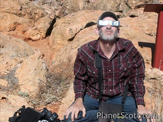 Watching the Eclipse at Yardie Creek