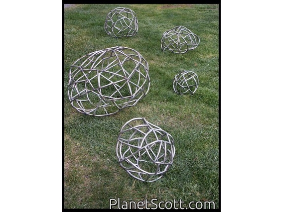 Boulders, Stainless steel 2004, various sizes.  In collections in San Francisco, CA, San Mateo CA