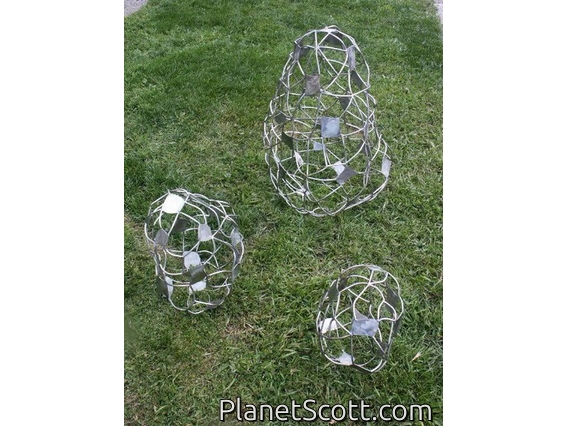Boulders, Stainless steel, various sizes, 2003  SOLD collector, San Francisco, CA