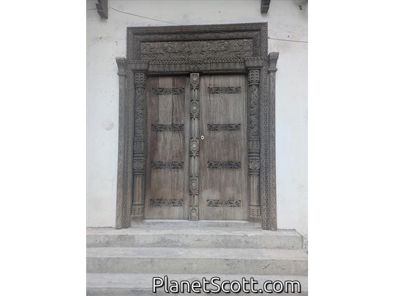 Stone Town Door by Barbara Carr
