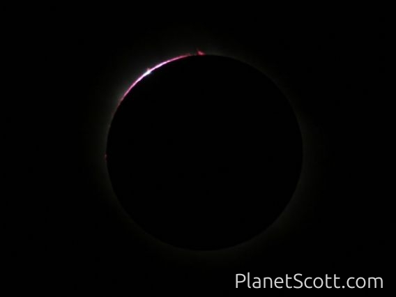 Total Solar Eclipse - good view of prominences