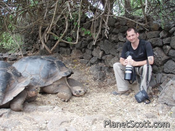 Scott and friends, Darwin Center, Santa Cruz Island
