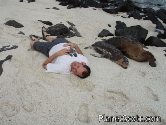 Lounging on Isla Española