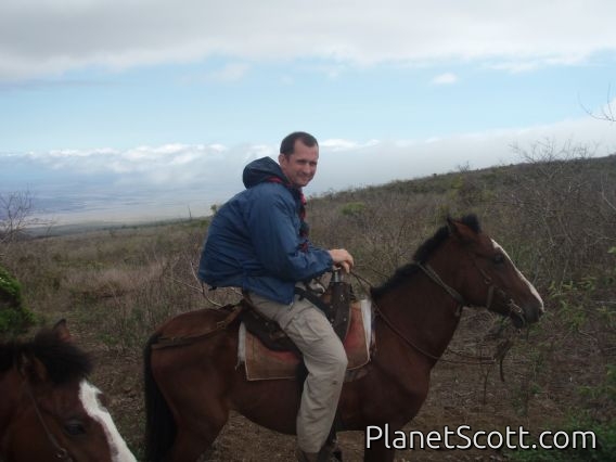 Scott's last ride on an animal, EVER, Isabela highlands