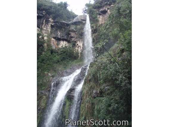 Morning waterfall hike near Otavalo on my last day -- THE END!