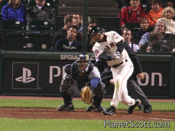 Randy Winn Singles to Left
