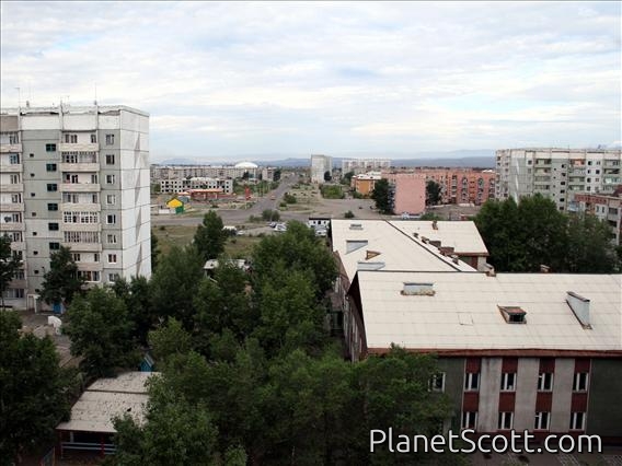 View From Mergens Homestay, Kyzyl