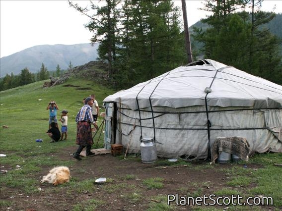 Western Tuva, Outside the Yurt