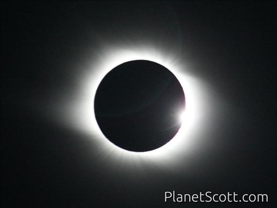 Altai, Solar Eclipse, 3rd Contact, Diamond Ring