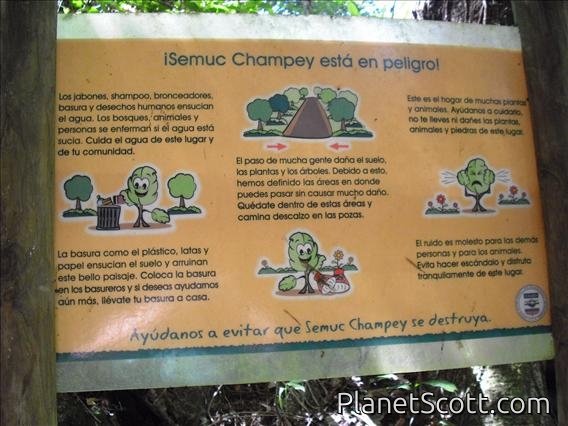 Semuc Champey is in danger