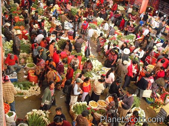 Produce market at Chichicastenango