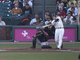 Buster Posey Singles to Right
