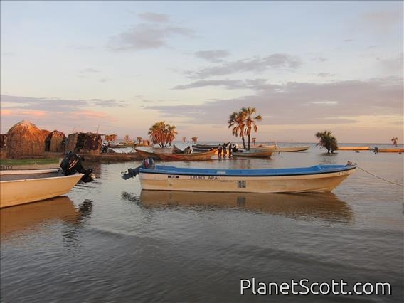 Kalokol Harbor (and our boat)