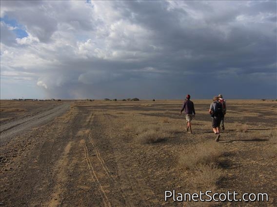 Sibiloi - Walking to the Eclipse Monument