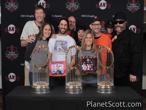 Three World Series Trophies