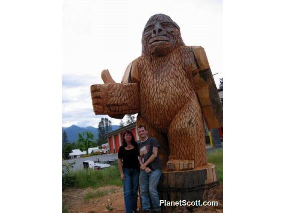 Bigfoot with Barbara and Scott