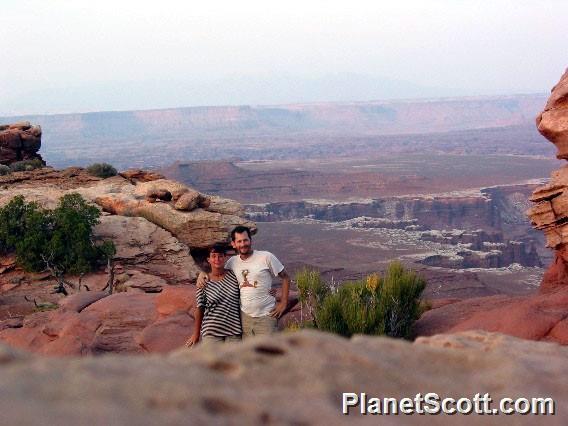 Barbara and Scott at Canyonlands National Park, Utah